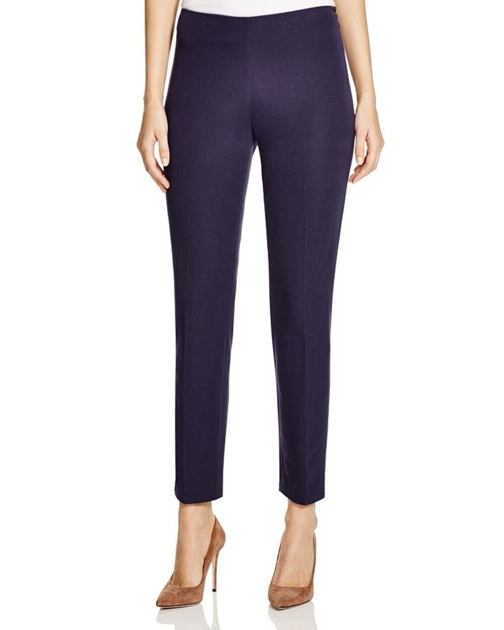 Elie Tahari Juliette Slim Ankle Pants Trousers in Navy Blue Size 4